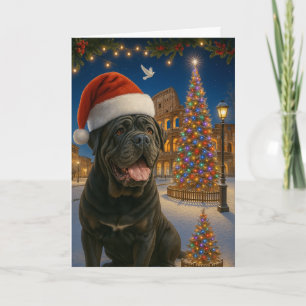 Carte de Noël Mastiff Napolitain