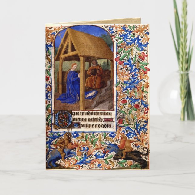 Carte de Noël médiévale 1 (Devant)