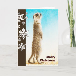 Carte de Noël Meerkat