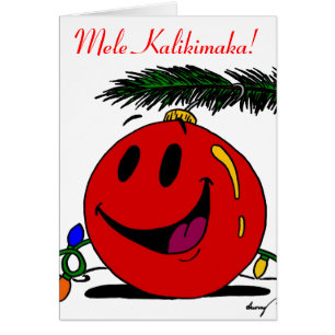 Carte de Noël Mele Kalikimaka Hawaiin