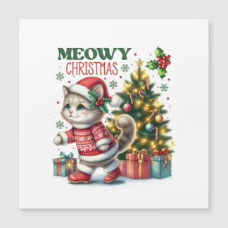 Carte de Noël Meowy 