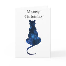 Carte de Noël Meowy Vide à l'intérieur