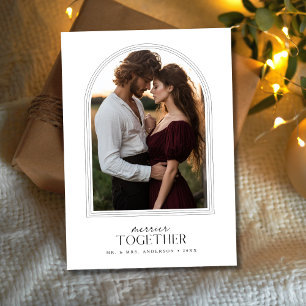 Carte de Noël Merrier Together Sunset Arch