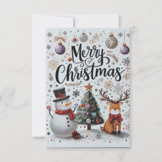 Carte de Noel - Merry Christmas