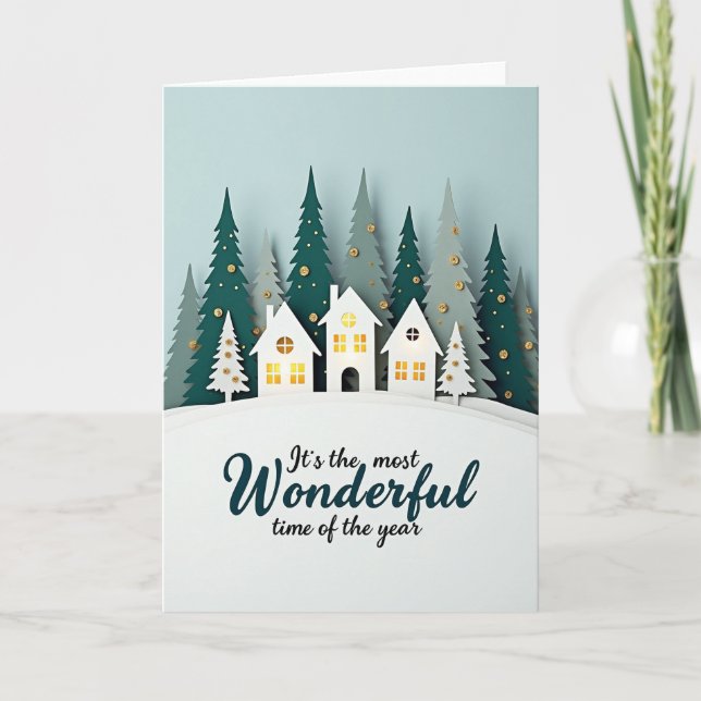 Carte de Noël merveilleux moment (Devant)