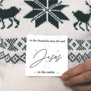 Carte de Noël : Mettons Jésus au centre