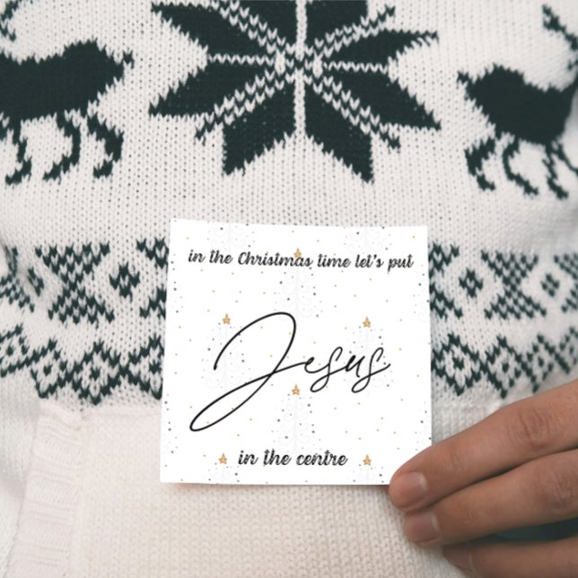 Carte de Noël : Mettons Jésus au centre (Créateur téléchargé)