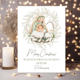 Carte de Noël mignonne avec votre photo sur le dos