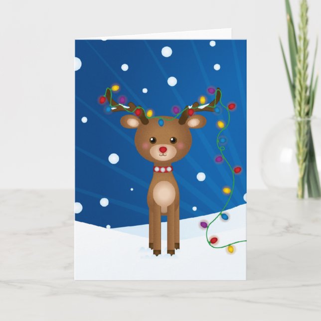 Carte de Noël mignonne et drôle (Devant)