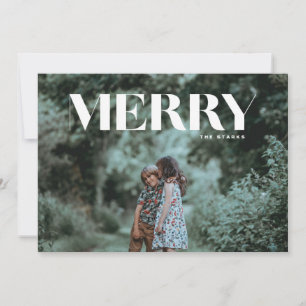 Carte de Noël mini-Joyeux pleine photo