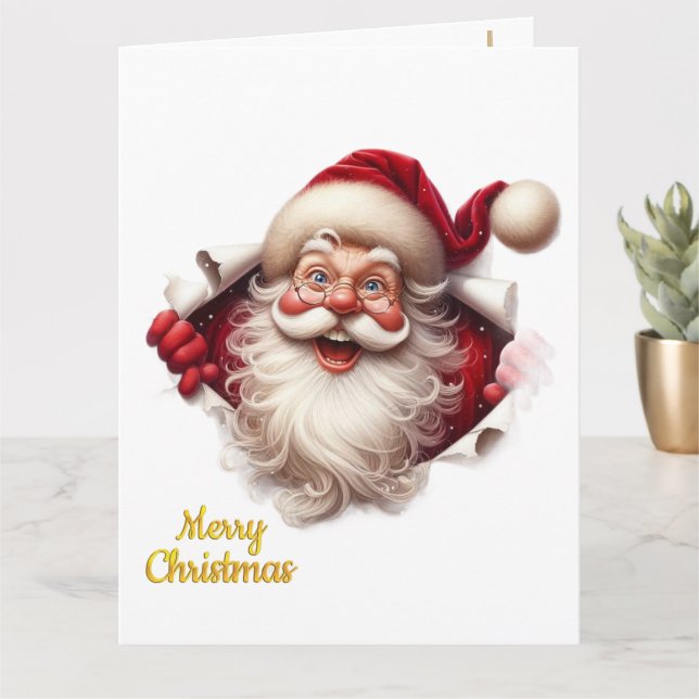 Carte de Noël minimale | Arbre d'art linéaire | Ka (Petite plante)