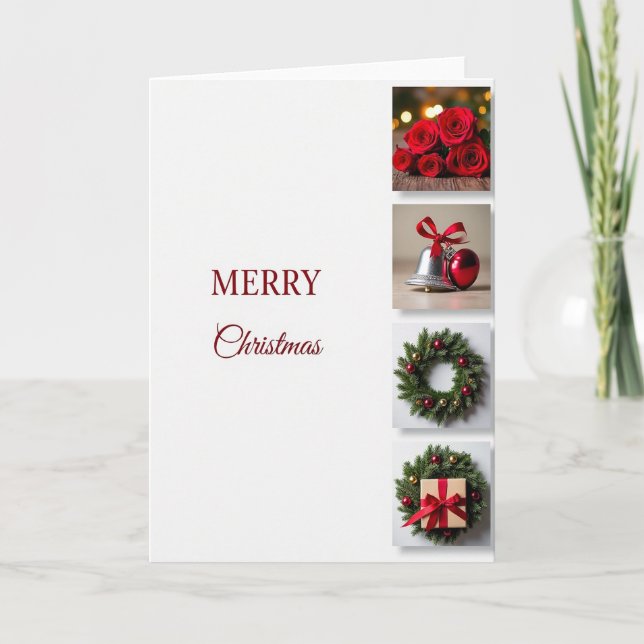 Carte de Noël minimaliste (Devant)