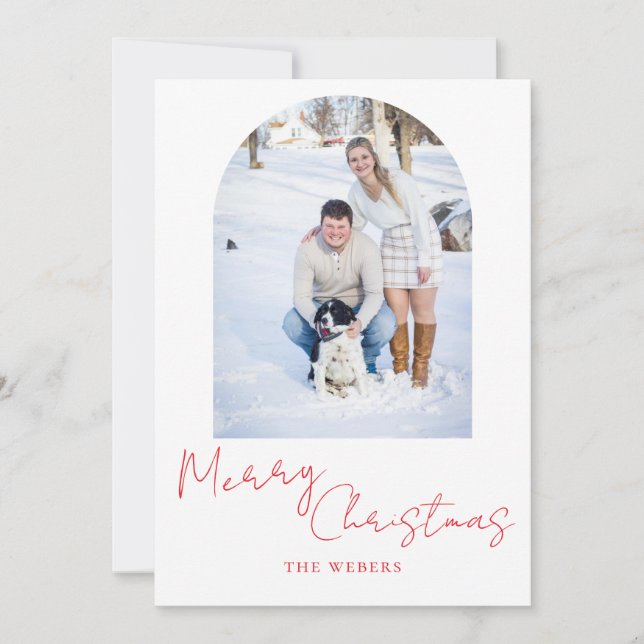 Carte de Noël minimaliste  (Devant)