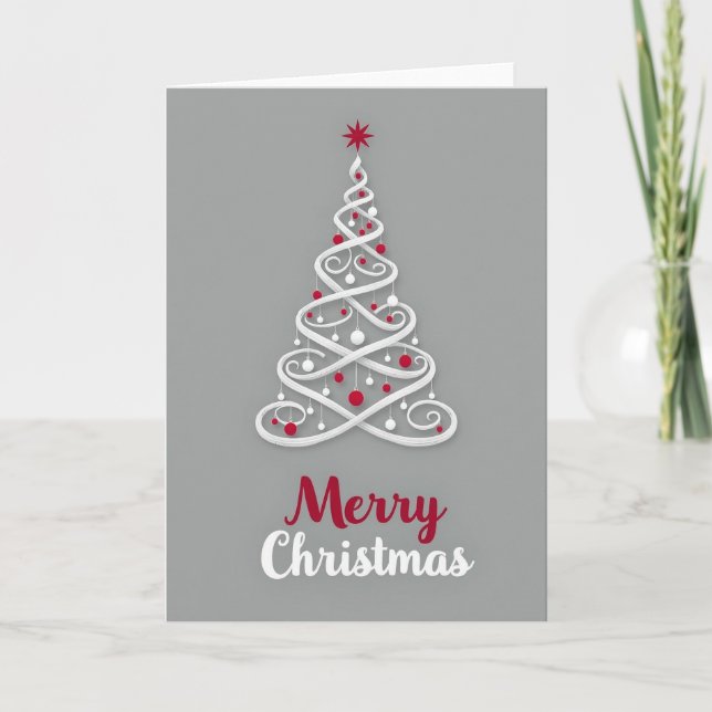 Carte de Noël minimaliste (Devant)