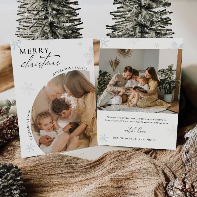 Carte de Noël minimaliste avec photo (Créateur téléchargé)