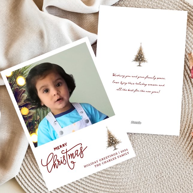 Carte de Noël minimaliste branchée (Créateur téléchargé)