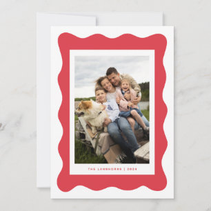 Carte de Noël minimaliste Décontractée frontière v