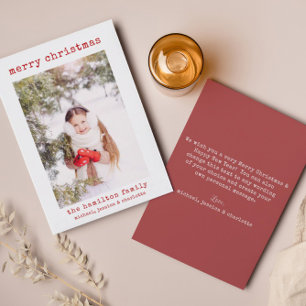 Carte de Noël minimaliste et élégante