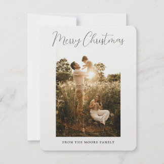 Carte de Noël minimaliste moderne et propre