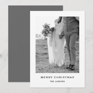 Carte de Noël minimaliste moderne gris