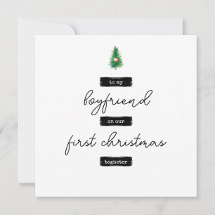 Carte de Noël minimaliste pour copain