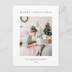 Carte de Noël minimaliste pour famille