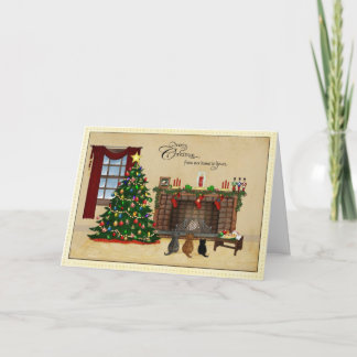 Carte de Noël minuscule de trésors