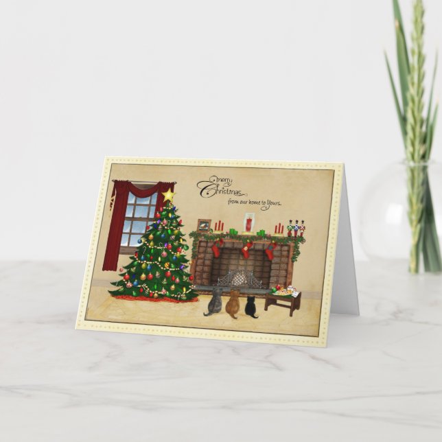 Carte de Noël minuscule de trésors (Devant)