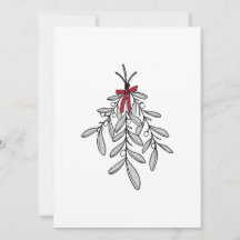 Carte de Noël Mistletoe