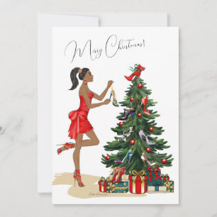 Carte de Noël mode