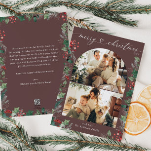 Carte de Noël Modern Chic 2 Photo Arch