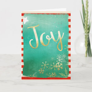Carte de Noël Modern Joy