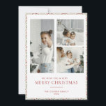 Carte de Noël moderne<br><div class="desc">Créez une impression durable cette saison avec une carte de vacances unique. Ce modèle simple et moderne présente un design moderne et propre. Customisez-le avec vos informations et faites-le vous-même !</div>