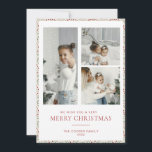 Carte de Noël moderne<br><div class="desc">Créez une impression durable cette saison avec une carte de vacances unique. Ce modèle simple et moderne présente un design moderne et propre. Customisez-le avec vos informations et faites-le vous-même !</div>