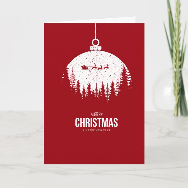 Carte de Noël moderne (Devant)