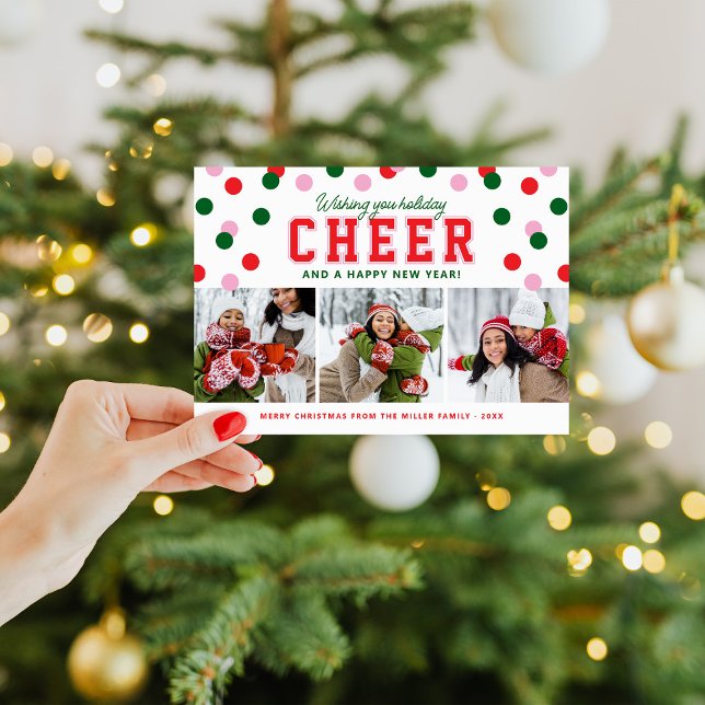 Carte de Noël Moderne 3 Photos (Créateur téléchargé)
