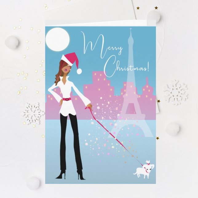 Carte de Noël moderne africaine (Créateur téléchargé)