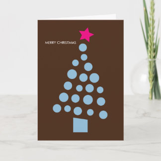 Carte de Noël moderne - Arbre de Noël