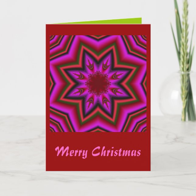 Carte de Noël moderne avec étoile (Devant)