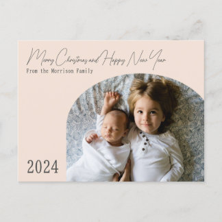 Carte de Noël Moderne Bohème Chic à Arch 