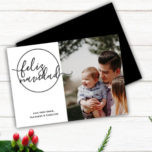 Carte de Noël Moderne Feliz Navidad
