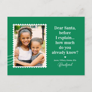 Carte de Noël modifiable COULEUR Carte postale de 