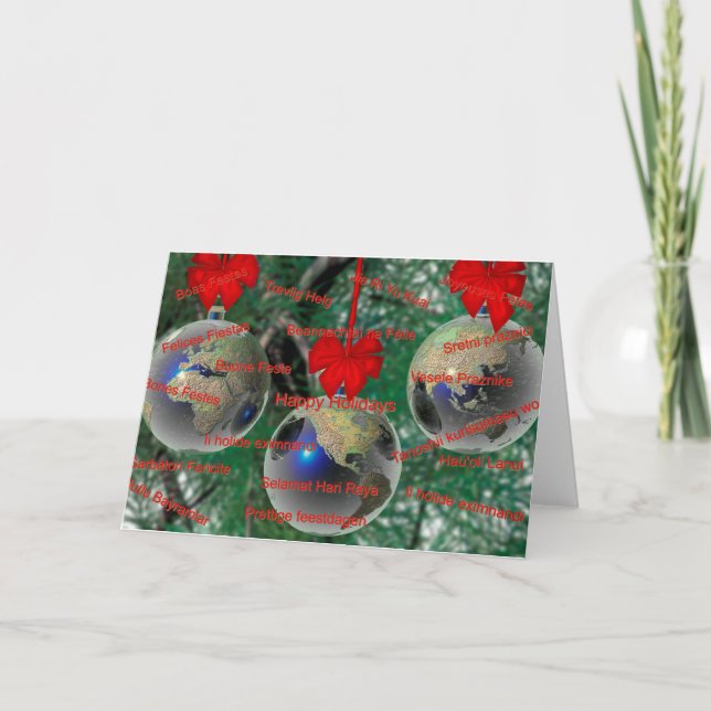 Carte de Noël mondiale (Devant)