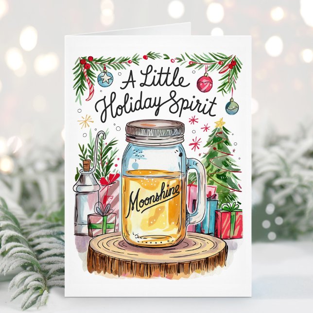 Carte de Noël Moonshine Esprit des Fêtes (Créateur téléchargé)