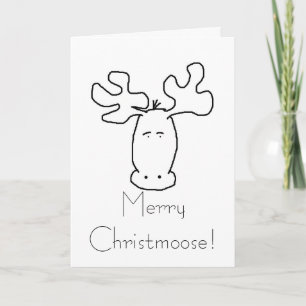 Carte de Noël Moose