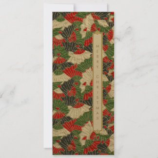 Carte de Noël motif origami japonais