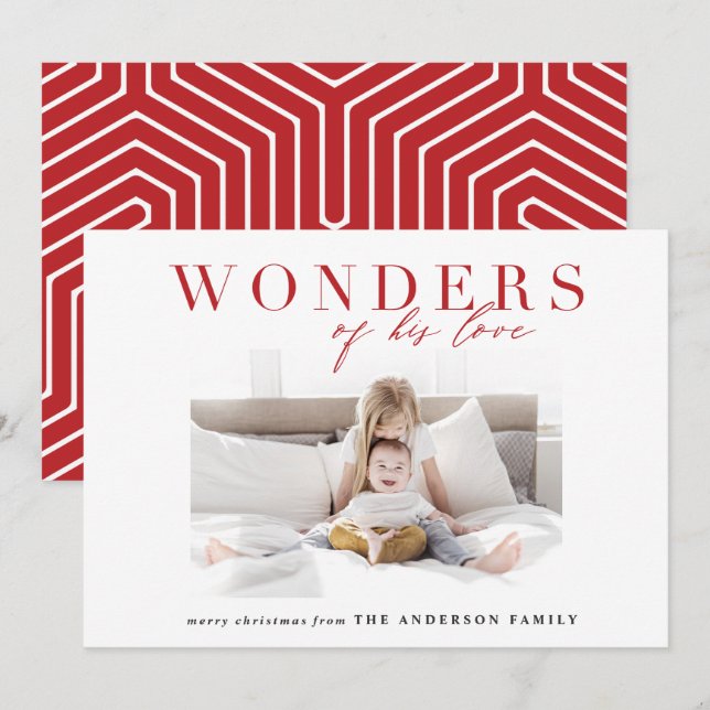 Carte de Noël multi photo religieuse moderne (Devant / Derrière)