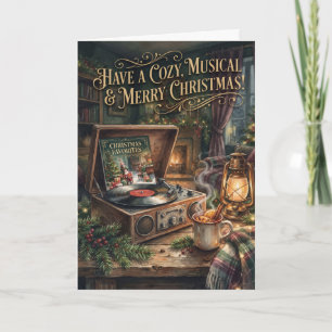 Carte de Noël musicale Gramophone