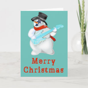 Carte de Noël musicale Snowman