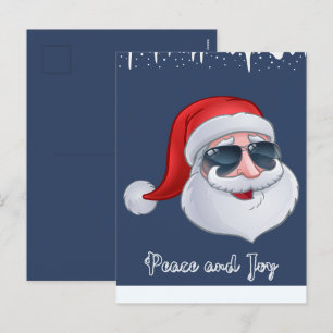 Carte de Noël Navy Paix et Joie